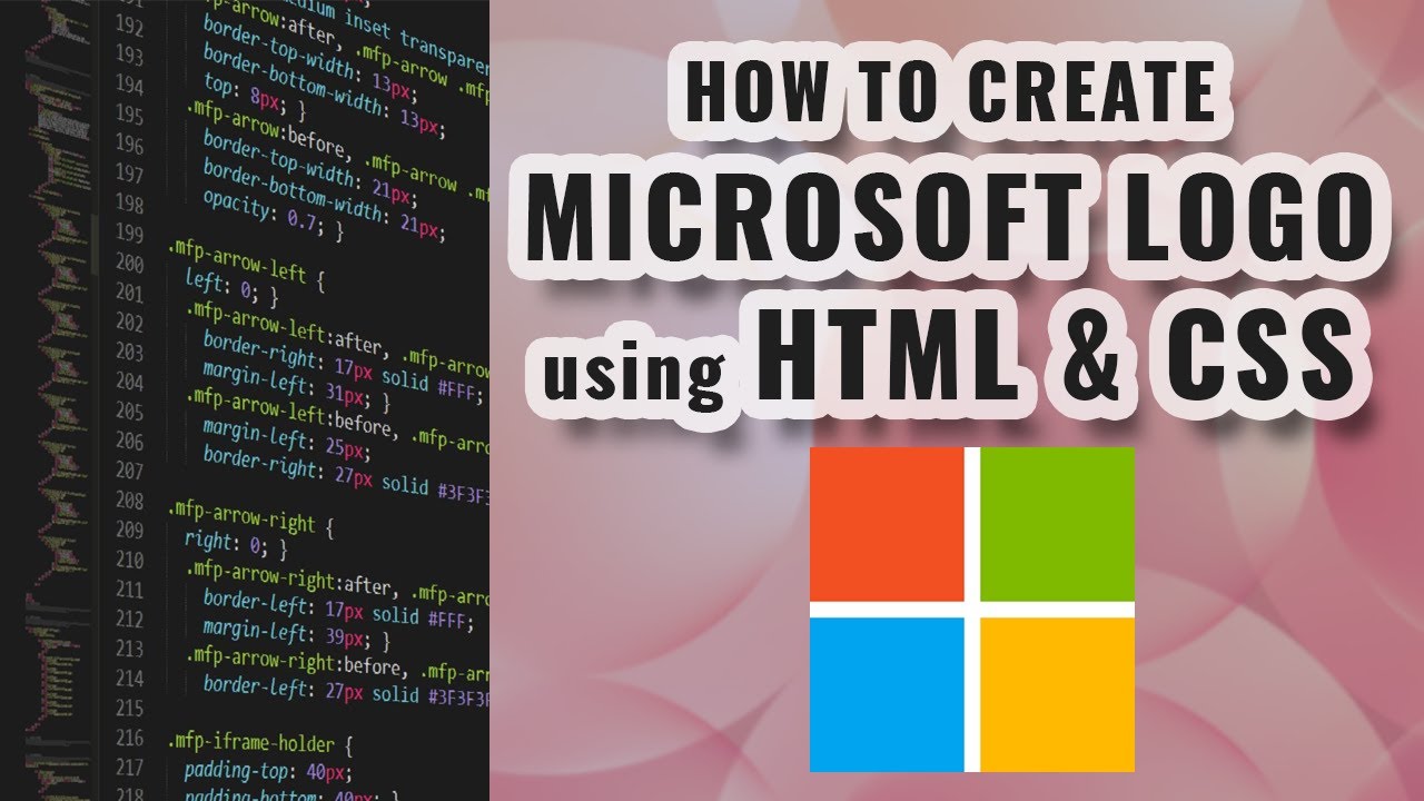 Microsoft Logo Using HTML and CSS - TianDev
