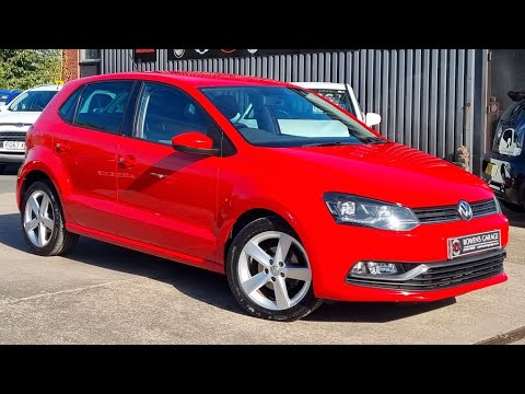 2015 (65) Volkswagen Polo SEL 1.4 TDi 5Dr in Flash Red. 33k Miles. 1 Owner. FSH. NIL Tax. £9990