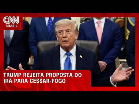 Trump rejeita proposta do Irã de cessar-fogo e reabertura de Ormuz | CNN AGORA