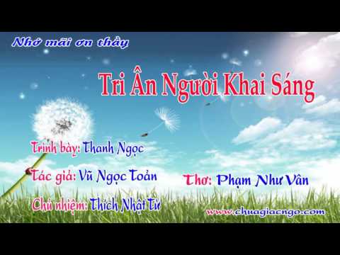 Tri ân người khai sáng