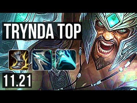 TRYNDAMERE vs DARIUS (TOP) (DEFEAT) | 1100+ games, 800K mastery, 8/3/7 | KR Master | v11.21