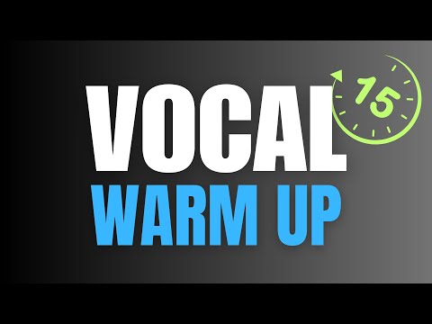 COMPLETE 15 Minute VOCAL Warm Up for GUYS
