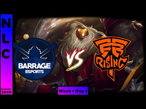 Barrage Esports vs Fnatic Rising Highlights | NLC Summer 2020 | Week 1 Day 1