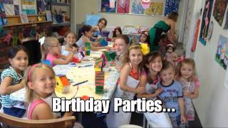 preview picture of video 'All Things Art Studio - Kids Birthday Parties - Arts and Crafts St Charles Il'