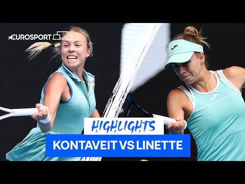 Linette makes superb comeback against Kontaveit | Australian Open Highlights | Eurosport Tennis