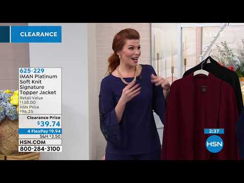 HSN | IMAN Global Chic Fashions Clearance 03.01.2019 - 05 AM