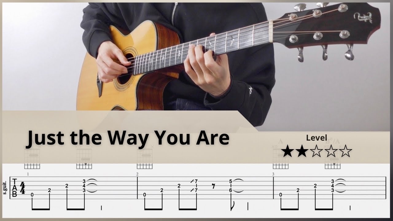 【TAB】Just the Way You are - Billy Joel - FingerStyle Guitar ソロギター【タブ】
