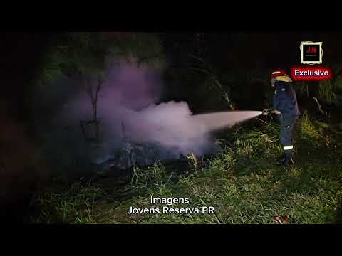 ACIDENTE SEGUIDO DE INCÊNDIO MOBILIZA DEFESA CIVIL E SAMU DE RESERVA-PR