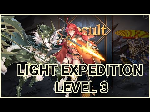 MERCENARY HELGA & CERMIA team up for Light Expedition Level 3 - EPIC SEVEN