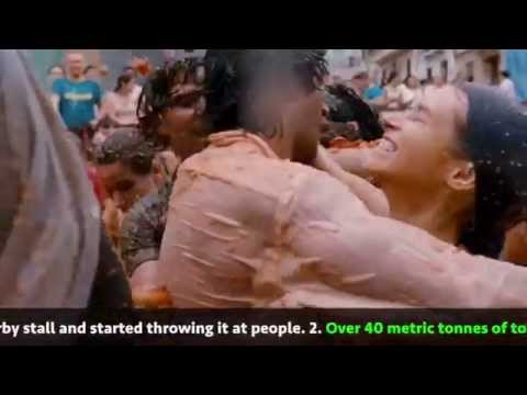 Fun Facts about La Tomatina as you sway to 'Paint it Red'