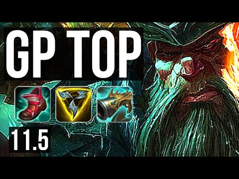 GANGPLANK vs LUCIAN (TOP) | 3.2M mastery, 1700+ games, 8/2/11, Rank 9 GP | NA Challenger | v11.5