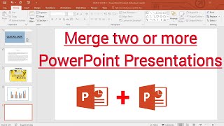 How to merge PowerPoint Presentations ⏩ | PowerPoint