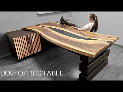 Walnut office desk for my boss