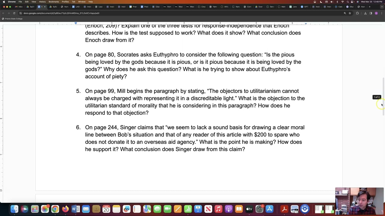 Ethics Midterm Exam Sp24