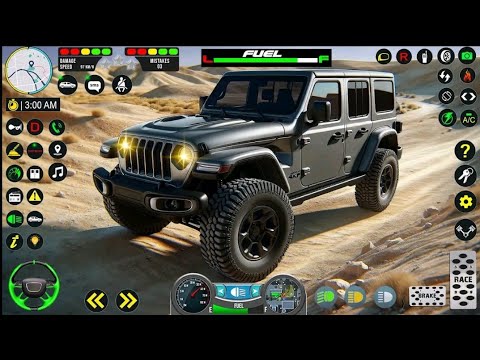 Offroad Prado Jeep Driving Simulator - 4x4 Car Mercedes Mud and Rocks Driver - Android GamePlay