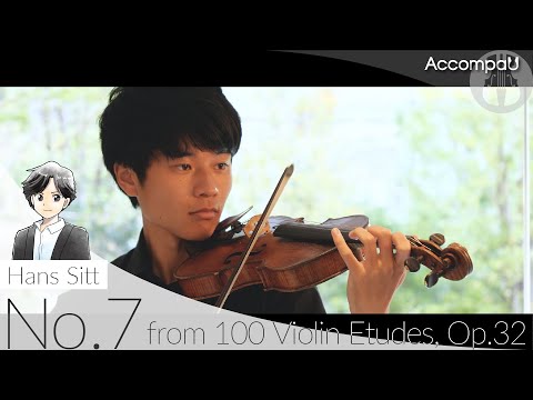 No.7 | Hans Sitt Violin Étude, Op.32 Book 1【Recital Version】