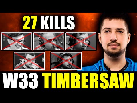 UNSTOPPABLE!! - Remember W33 playing TIMBERSAW vs TEAM LIQUID in DreamLeague Season 7