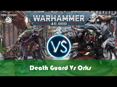 NEW CODEX Death Guard Vs Orks Battle Report Warhammer 40K Battle Report