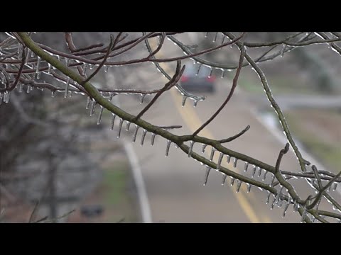 A look at icy conditions in North Mississippi