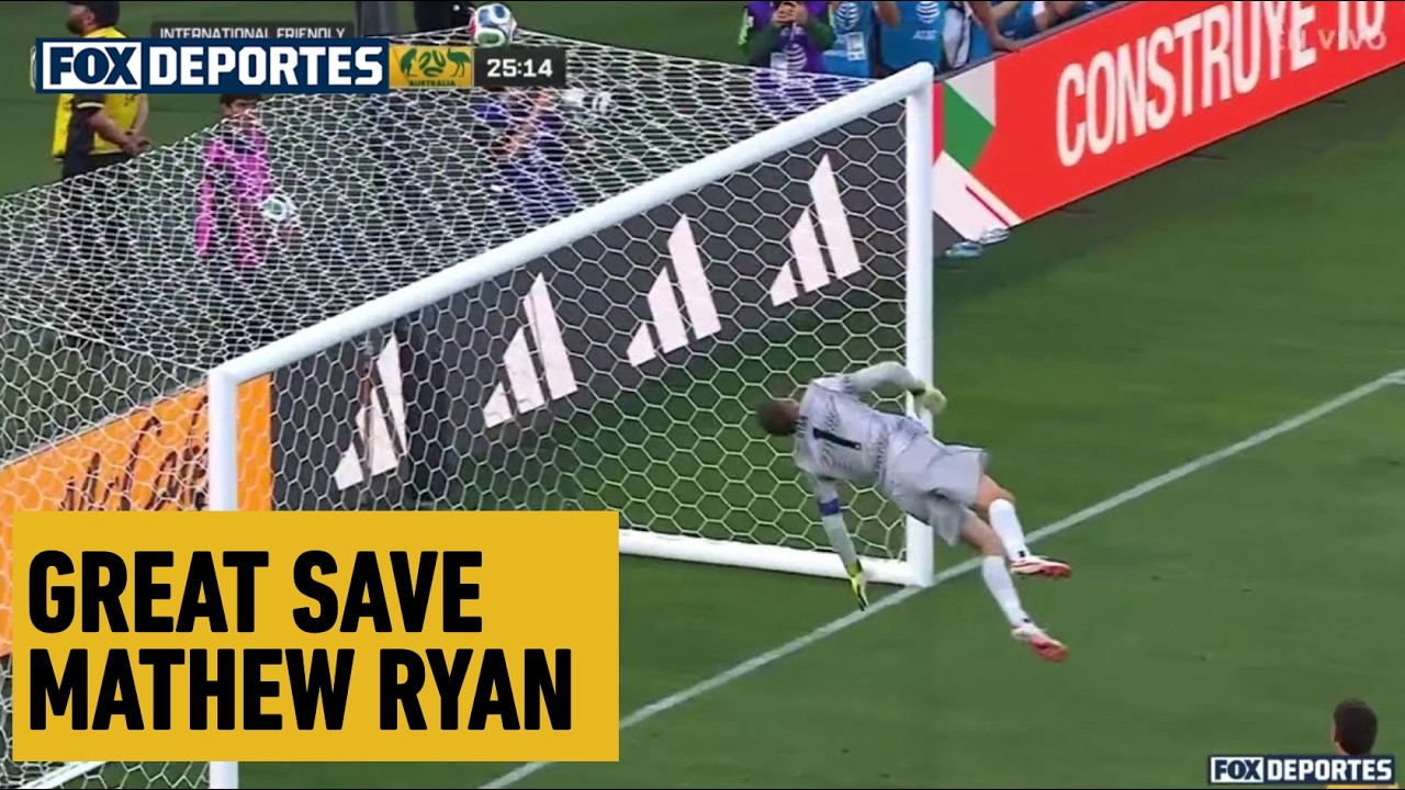 🔥 GREAT SAVE Mathew Ryan | Mexico 0-0 Australia | International Friendly 2026