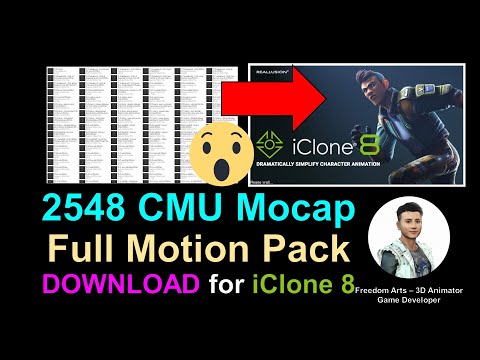 CMU Full Motion Pack for iClone 8 - 2548 iClone Motion File - rlMotion
