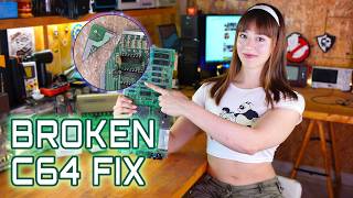 Viewer sent me a broken C64 board - Can I fix it?