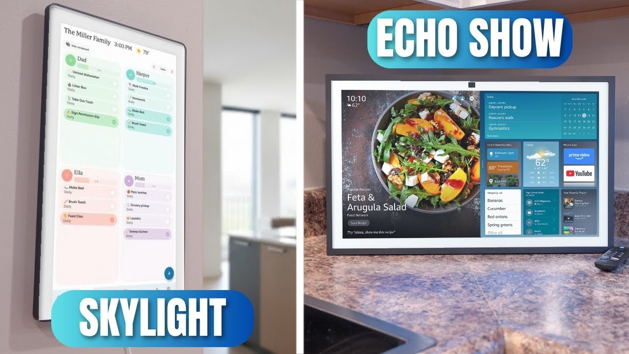 Skylight Calendar vs Amazon Echo Show 21! Family Hub vs Smart Hub!
