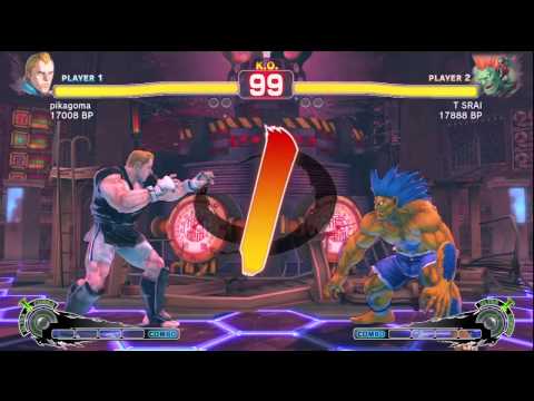 SSF4: pikagoma (Abel) VS T SRAI (Blanka) - 2in1