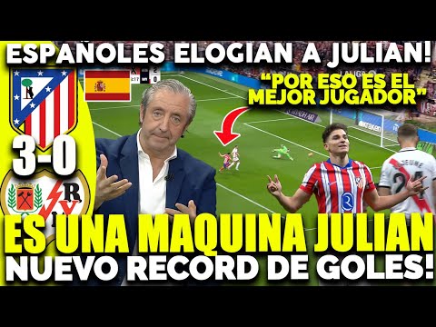 ¡ES UNA MAQUINA! RELATORES ESPAÑOLES ENLOQUECEN GON GOLAZO DE JULIAN ALVARES vs RAYO VALLECANO