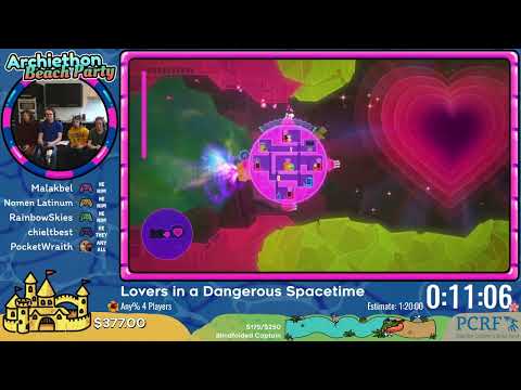 Archiethon V || Lovers in a Dangerous Spacetime - Any% 4 Players