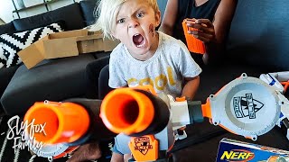UNBOXING NERF RHINO-FIRE BLASTER!