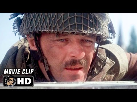A BRIDGE TOO FAR Clip - "Umbrella & Bullets" (1977) Anthony Hopkins - WWII Movie