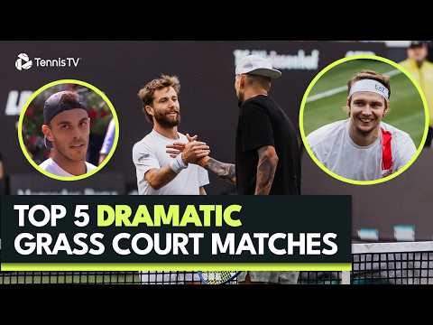 Top 5 DRAMATIC Grass Court Matches In 2026 😳