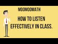 Study Skills Listening Effectively