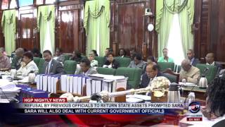 REFUSAL BY PREVIOUS OFFICIALS TO RETURN STATE ASSETS PROMPTED SARA