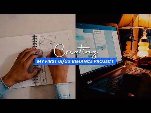 Creating my first UI/UX Behance project