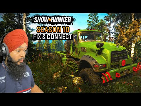 SnowRunner Season 10: Fix & Connect - Day 4 | Rescuing Mack Defense m917 | SnowRunner live stream