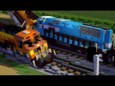 CraftyFoxe - Every Minecraft Train Crash Animation Compilation