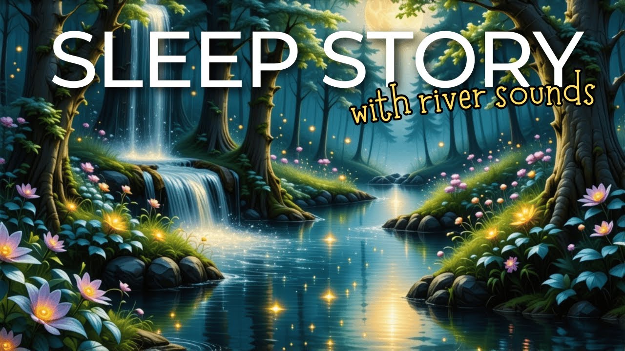 A Sleep Story: The Moonlit Fountain | River Sounds To Help You Sleep At Bedtime
