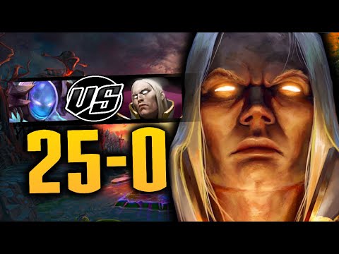 25-0 PERFECT GAME BY GRAND MASTER INVOKER | DOTA 2 INVOKER GAMEPLAY