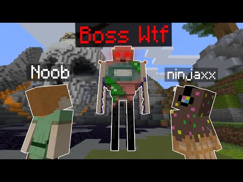 J'ai troll un Noob avec des Boss Cheaté sur Minecraft..