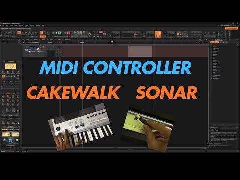 How to use a MIDI controller, to record MIDI in Cakewalk Sonar