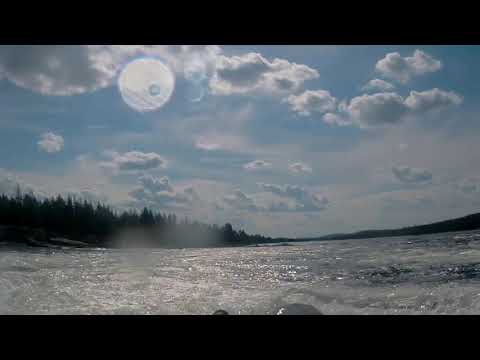 Kentern mit Packraft, Nordschweden