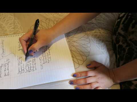 PICKING CLASSES FOR SPRING SEMESTER [ASMR] soft spoken, writing, scribbling | Relaxation Angel