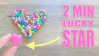 How to Make an Origami Lucky Star in 2 Minutes (Super Easy!)⭐️