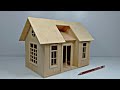 Easy Mini Tiny House Made From Plywood And Popsicle Sticks Easy Woodworking Projects