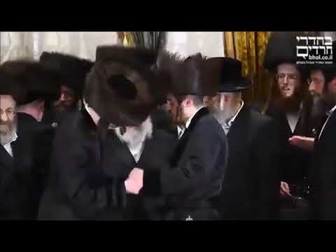 Sadigura Rebbe Dancing At Bohush / Kretchnif Yerushalayim Wedding - Adar I 5782