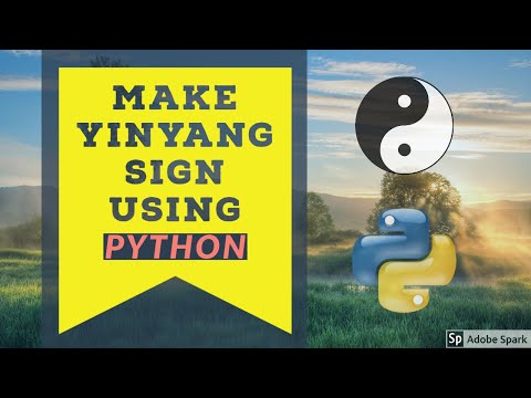 Make Yinyang Sign Using Python 2020 Python Pycoders Pythonhub Freecodecamp India