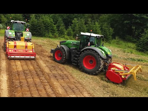 SEPPI M. MAXIFORST und SEPPI M. MAXISOIL an zwei FENDT VARIO 1050 Traktoren mit Rückfahreinrichtung
