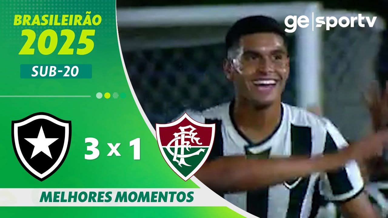 VÍDEO | Gols e melhores momentos da vitória do Botafogo sobre o Fluminense pelo Brasileiro Sub-20 VÍDEO | Gols e melhores momentos da vitória do Botafogo sobre o Fluminense pelo Brasileiro Sub-20